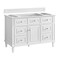 James Martin Vanities 48'' Single Vanity, Bright White w/ 3 CM Carrara White Marble Top 424-V48-BW-3CAR - alternate 5
